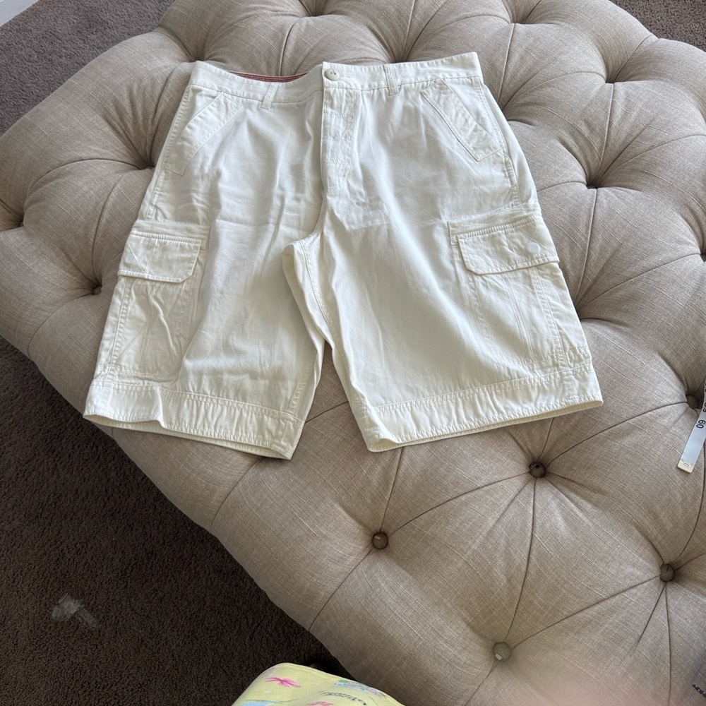 Converse Men's Cream Cargo Shorts